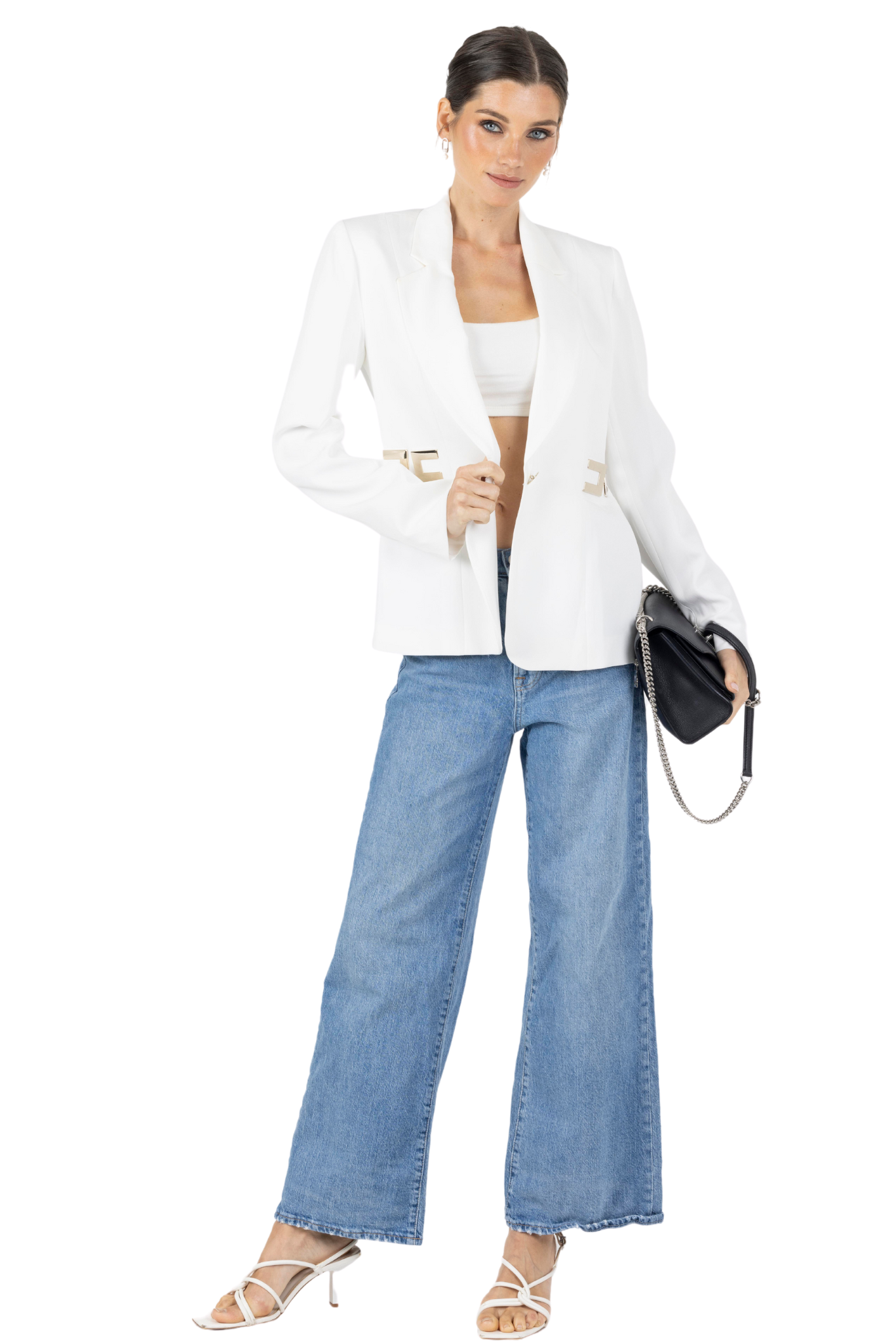 Cindy Women Blazer - White,Akalia,www.akaliaofficial.com