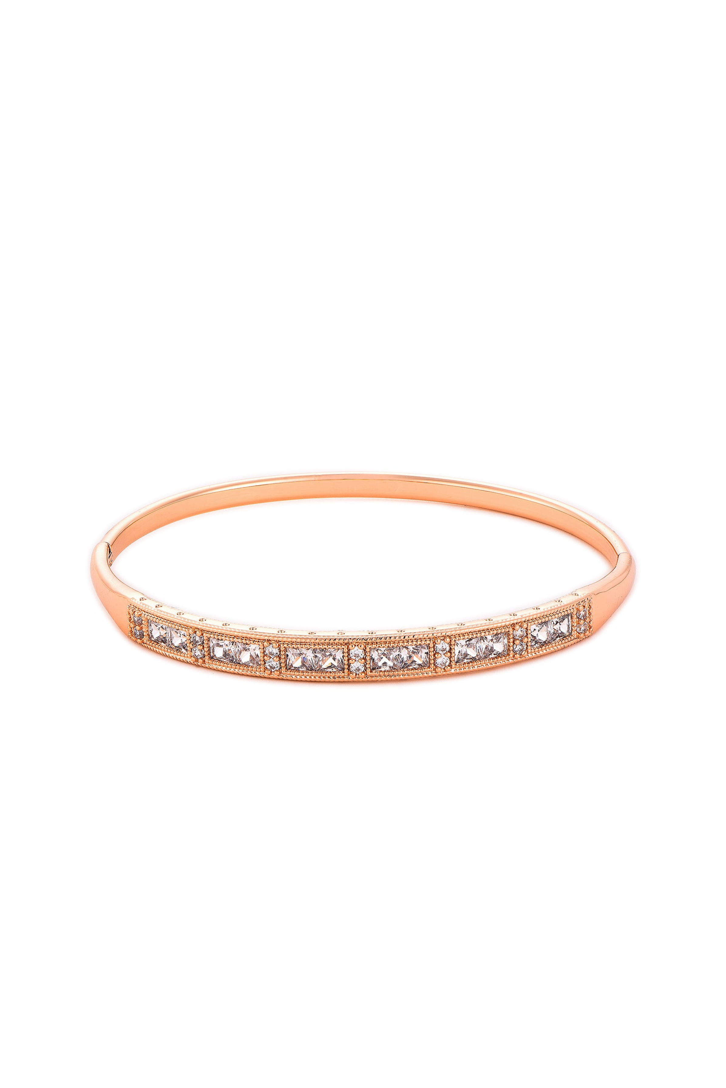 Waterproof Rose Gold Plated Diamond Bracelet,AKALIA,www.akaliaofficial.com