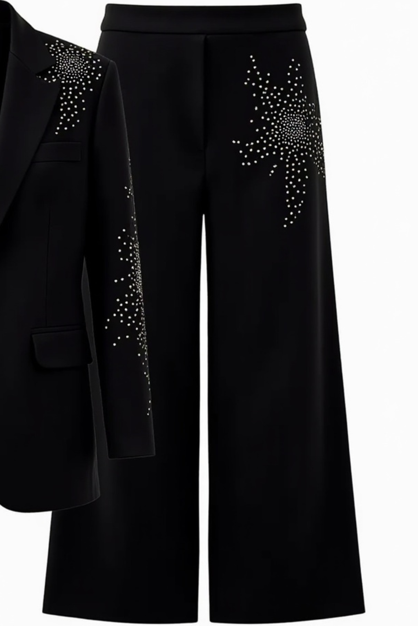 Cicy Shinning Starry Diamonds Blazer (Black)