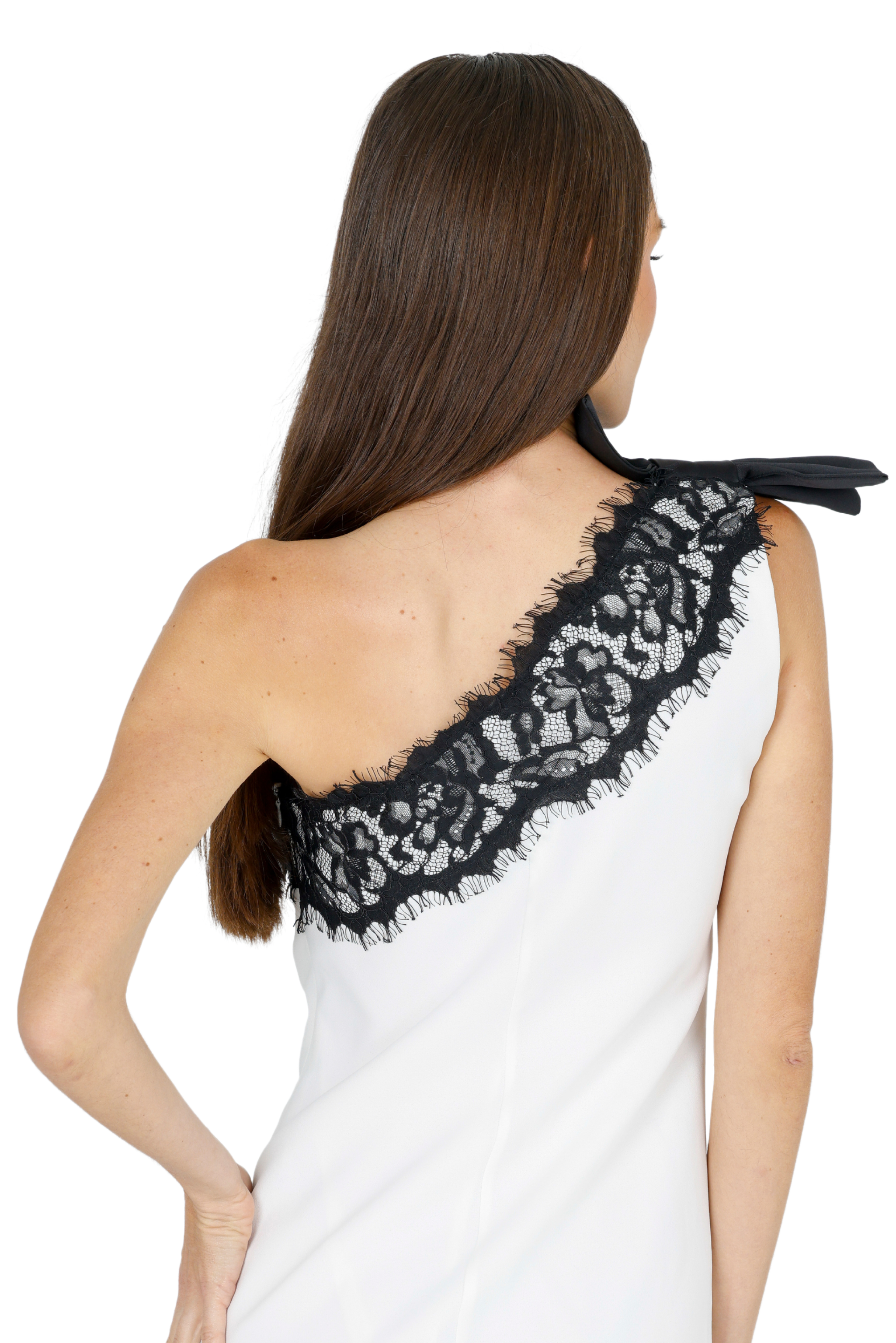 Zeena One Shoulder Lace Mini Dress,Akalia,www.akaliaofficial.com