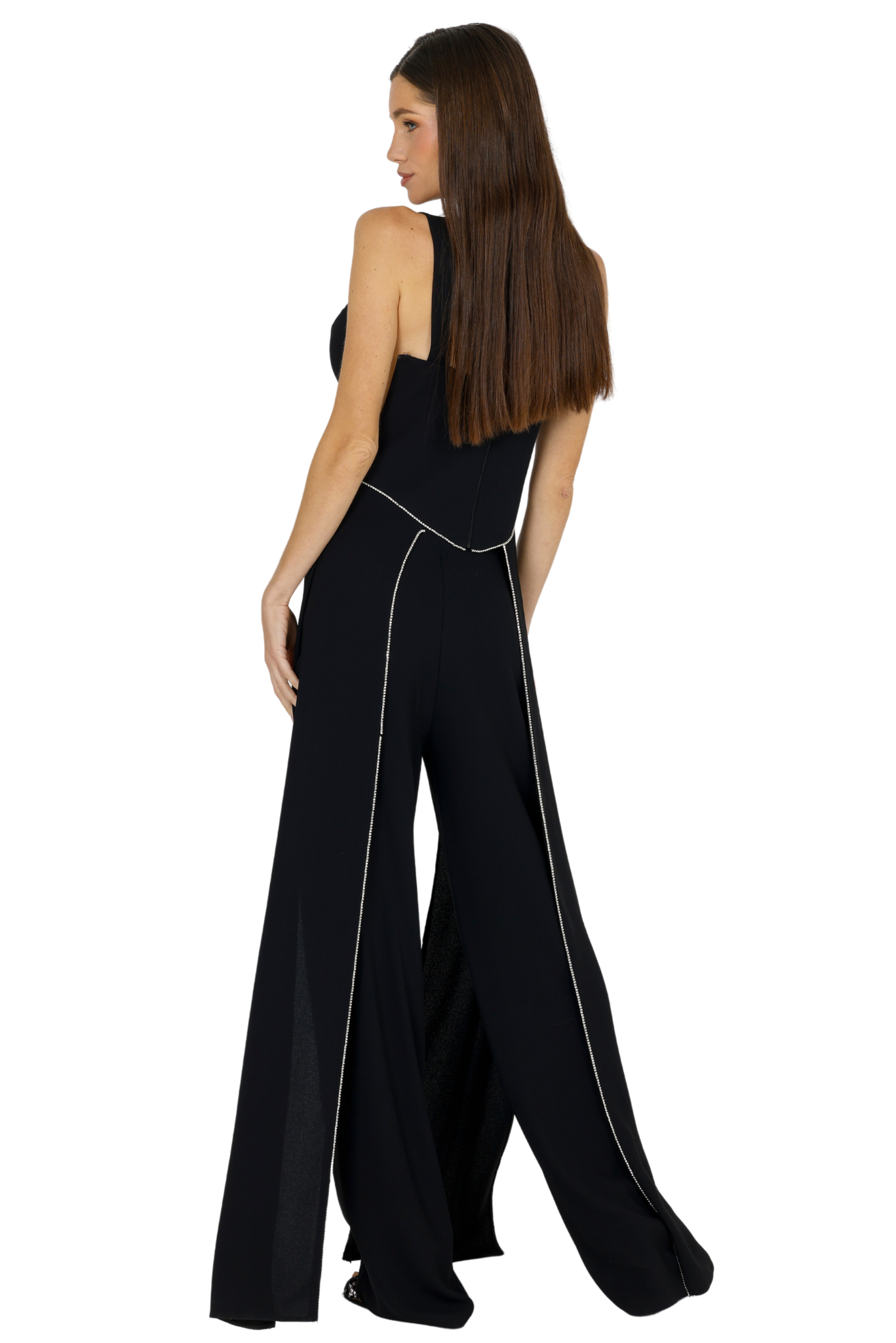 Katerina Grace V-Neck Jumpsuit,Akalia,www.akaliaofficial.com