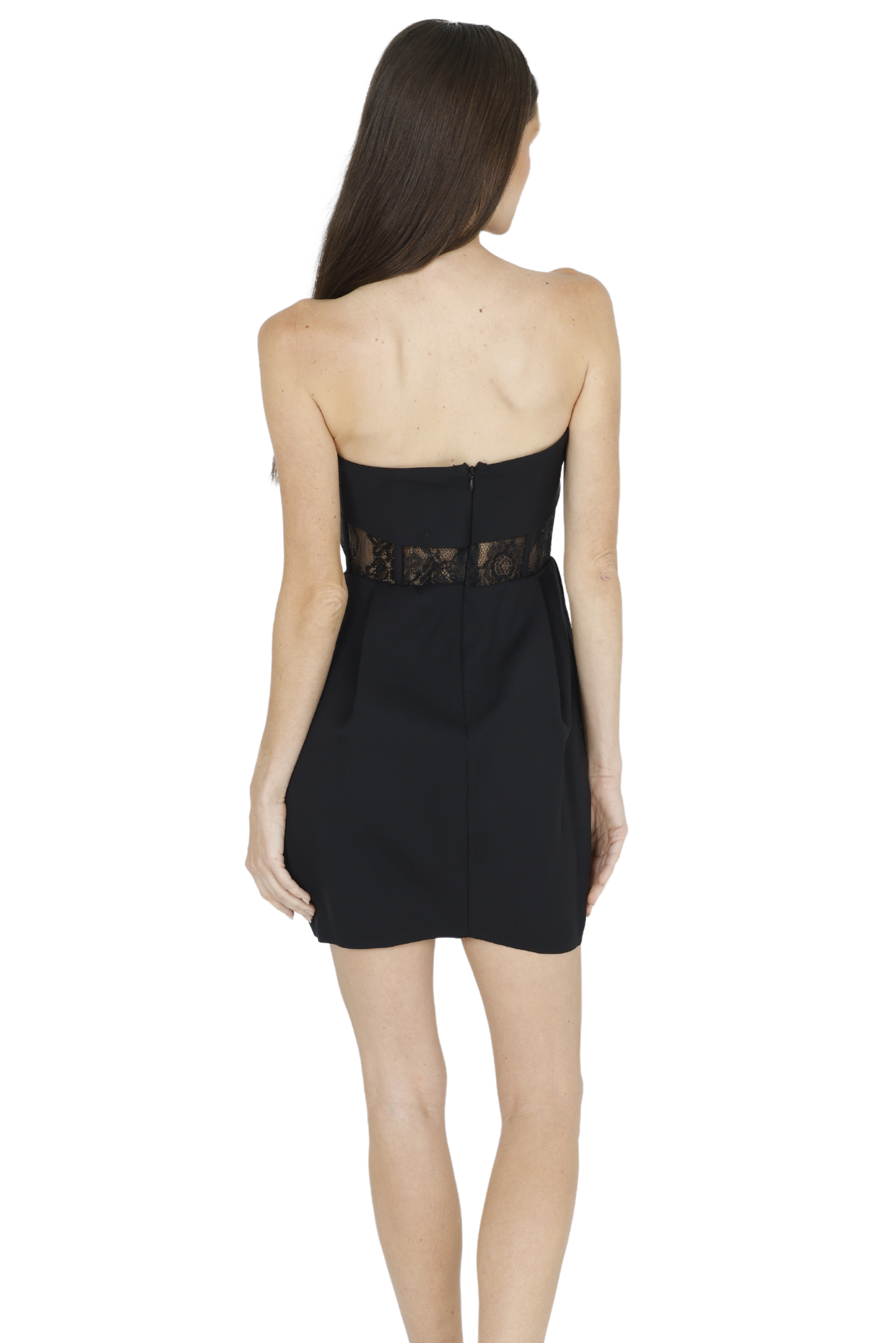 Daisy Strapless Lace Corset Dress (Black),Akalia,www.akaliaofficial.com