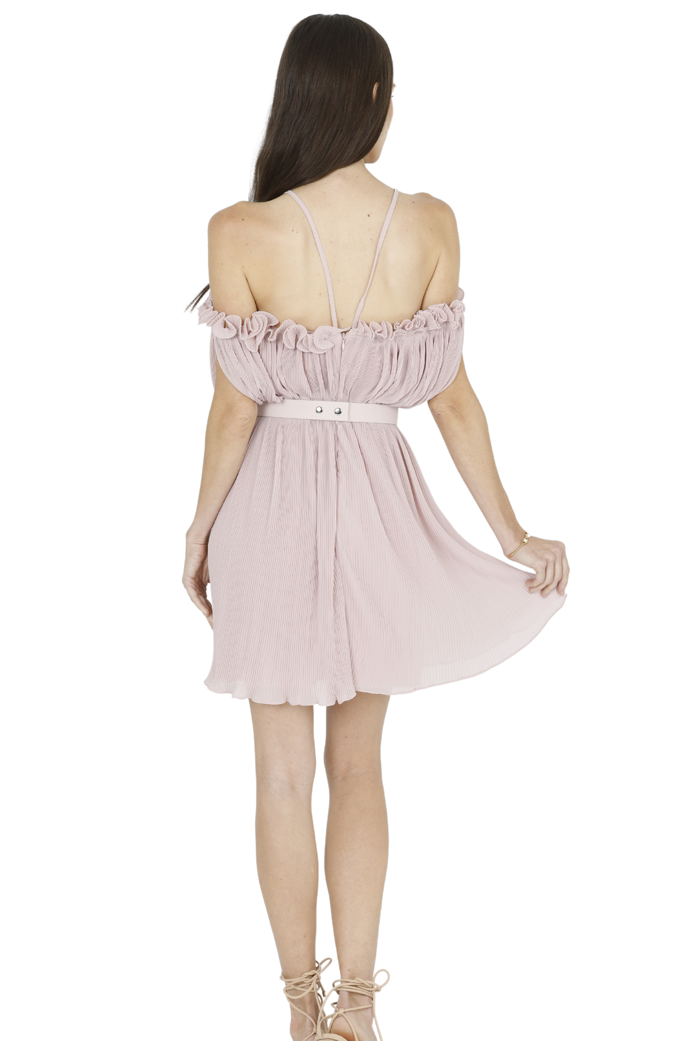 Oriella Sleeveless Mini Dress (Pink),Akalia,www.akaliaofficial.com