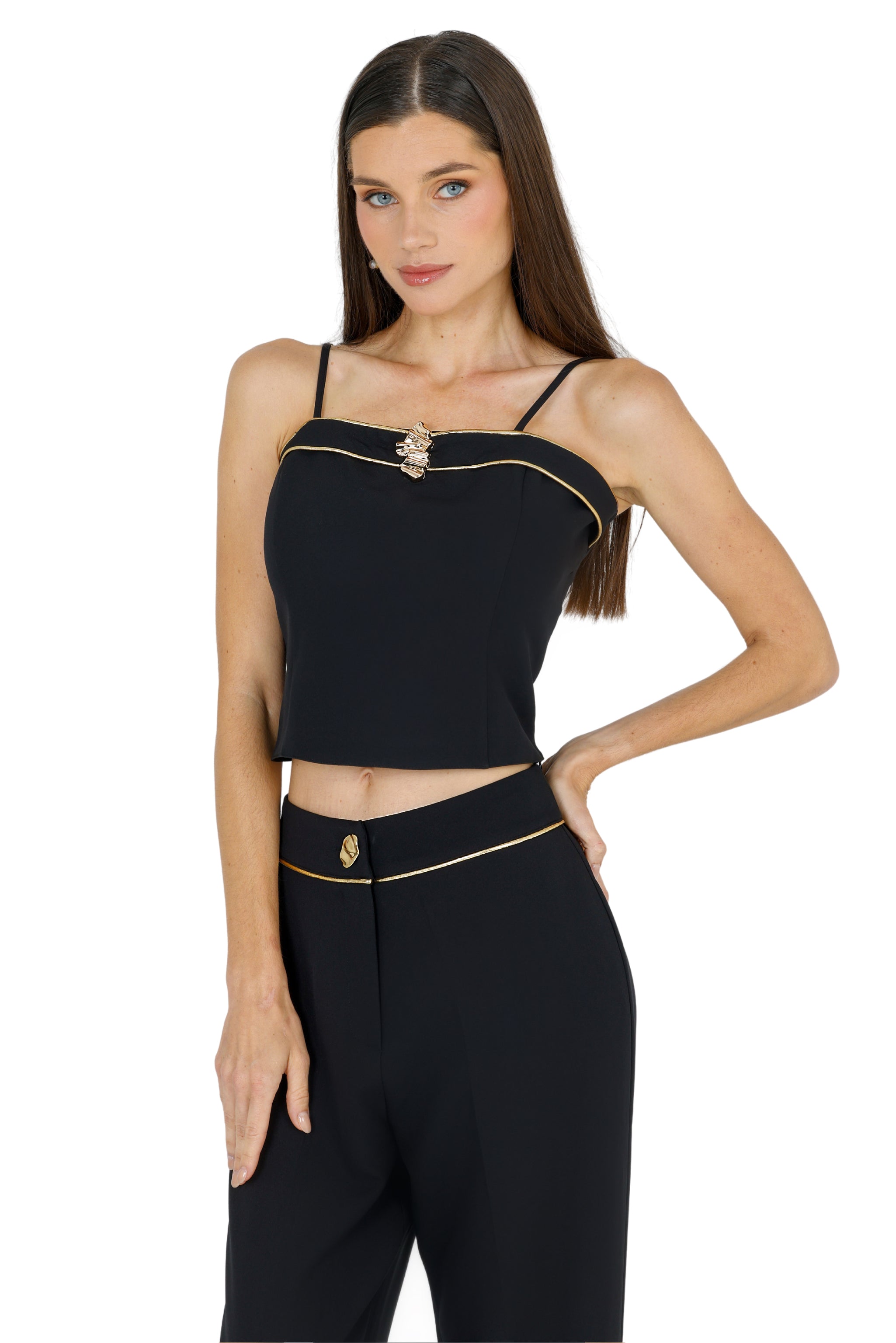 Clare Boat Neck Cropped Top,Akalia,www.akaliaofficial.com