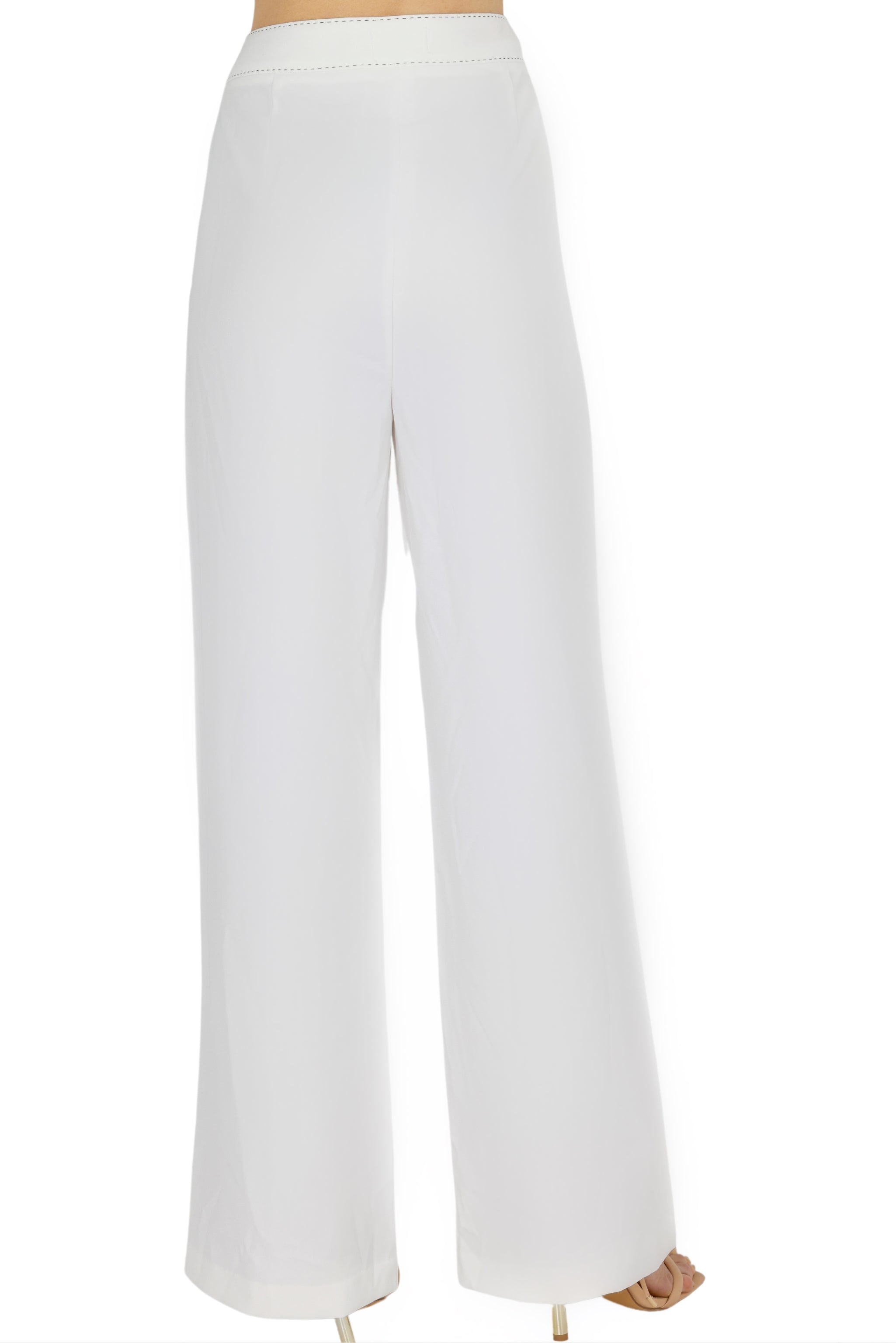 Yena Wide Leg Pant (White),Akalia,www.akaliaofficial.com