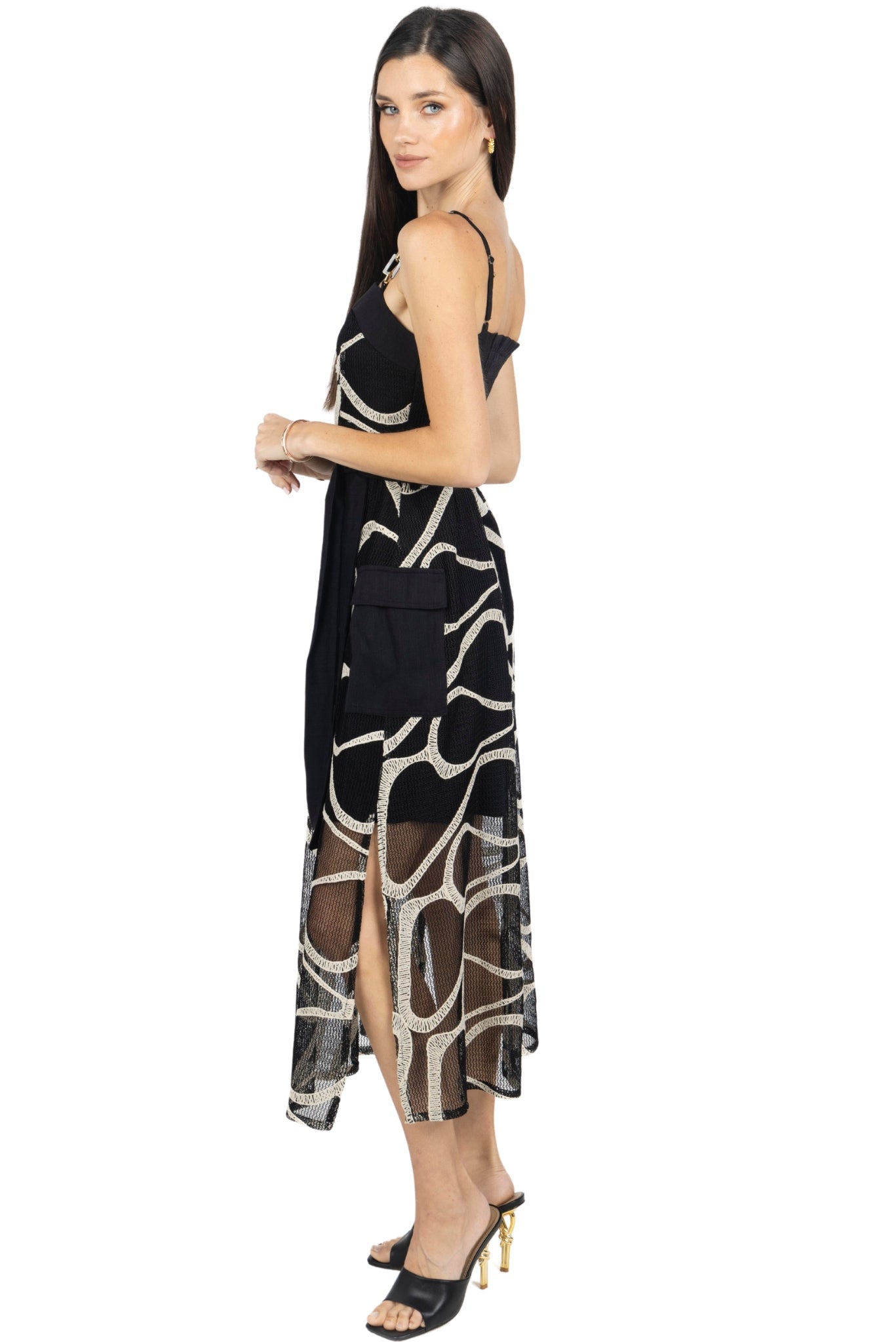 Rachel Midi Printed Dress - Akalia